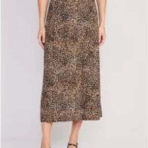 Old Navy Brown and Black Midi Pencil Skirt for Night Out